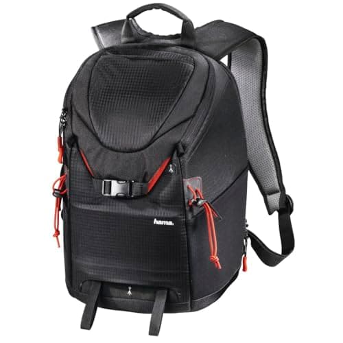 Image of Hama | "Profitour 180" Camera Backpack | Compatible with Sony, Panasonic, Nikon, Kodak, Canon & Many More | Black