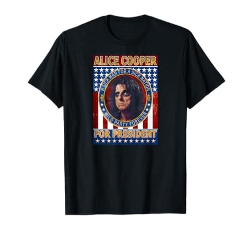 Image of Alice Cooper Alice Cooper For President T-Shirt