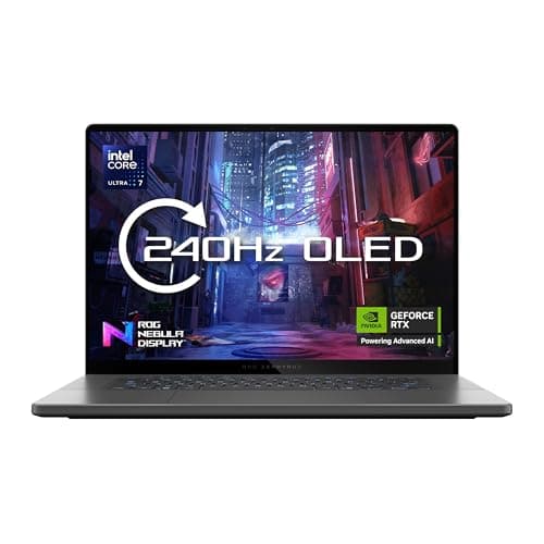 Image of ASUS ROG Zephyrus G16 GU605CM Gaming Laptop | 16.0" 2.5K OLED 240Hz | Intel Core Ultra 7 255H | NVIDIA GeForce RTX 5060 | 16GB RAM | 1TB SSD | Windows 11
