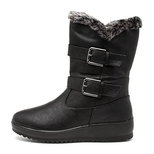 Image of Softlites Juno Womens Black Calf Boot - Size 5 UK - Black