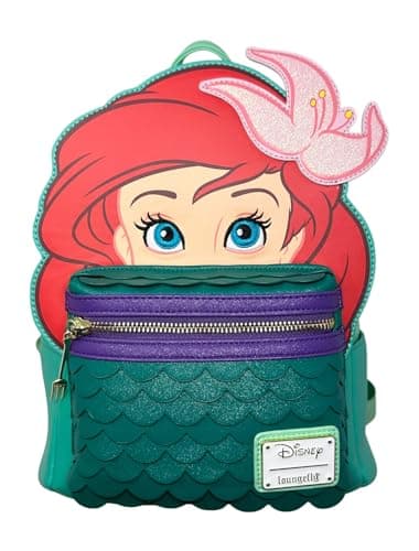 Image of Loungefly Disney The Little Mermaid Ariel Cosplay Womens Double Strap Shoulder Bag Purse