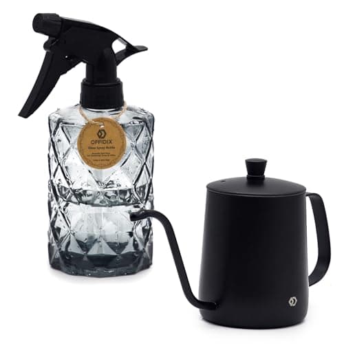 Image of OFFIDIX Spray Bottle, 2 Pack Plant Misters Watering Spray Bottle for Indoor and Outdoor Gardening or Home Cleaning (Black)
