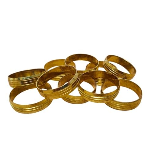 Image of 28mm Compression Brass Olives - Pack of 10
