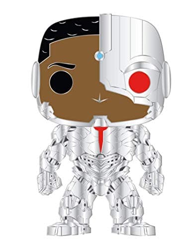 Image of Funko Loungefly POP! Enamel Pin: Cyborg - Justice League 2017 Enamel Pins - Cute Collectable Novelty Brooch - for Backpacks & Bags - Gift Idea - Official Merchandise - Movies Fans