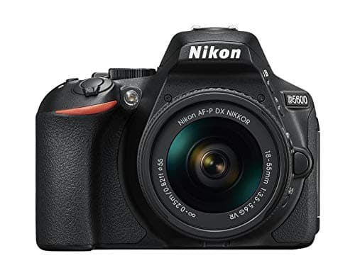 Image of Nikon D5600 + AF-P 18-55 VR DSLR Camera - Black (Renewed)