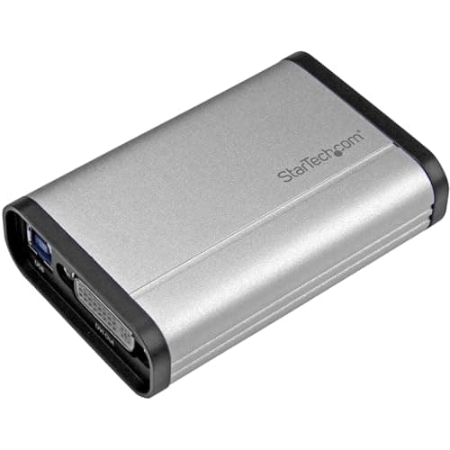 Image of StarTech.com DVI Video Capture Card - 1080p 60fps Game Capture Card - Aluminum - Game Capture Card - HD PVR - USB Video Capture (USB32DVCAPRO)