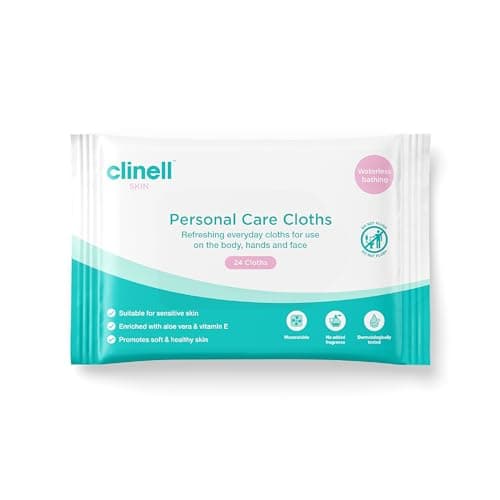 Image of Clinell Skin Professional Care - Maceratable Personal Care Wipes - Pack of 24 - Gentle Face and Body Wipes, Alcohol Free, Dermatologically Tested, Multi-Purpose