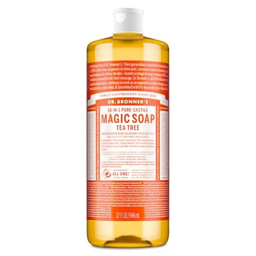 Image of Dr Bronner's 946 ml Organic Tea Tree Castile Liquid Soap