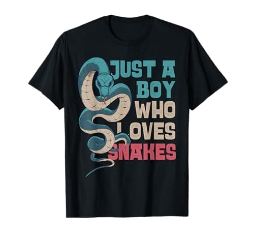 Image of Snake Serpent Just A Boy Who Loves Snakes T-Shirt