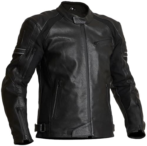 Image of Halvarssons Selja Motorcycle Leather Jacket, black, 54