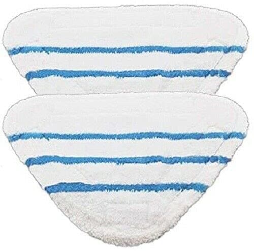 Image of CERTIFIED 2 Microfibre Steam Mop Pads to fit Beldray Voche VH011 and Groundlevel 20-in-1 Moss 1300w 5-IN-1 9-IN-1 BEL0182 BEL0196 BEL0200 BEL0210 BEL0636 BEL01108V2NBMFOB VELCRO FASTENING