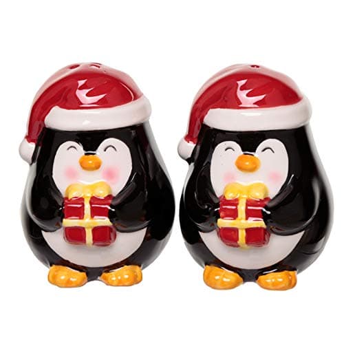 Image of EliteKoopers 1Set Penguin Ceramic Christmas Salt and Pepper Set For Home, Dining Table Accessories