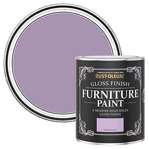 Image of Rust-Oleum Purple Furniture & Skirting Board Paint in Gloss Finish - Violet Macaroon Matt 750 ml