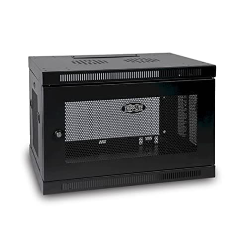 Image of Eaton Tripp Lite SmartRack 9U Low-Profile Switch-Depth Wall-Mount Rack Enclosure (Black) (SRW9U)