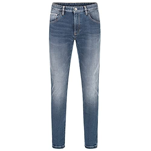 Image of Rokker Rokkertech Tapered Slim Carrot Fit Motorcycle Jeans, Blue, W31
