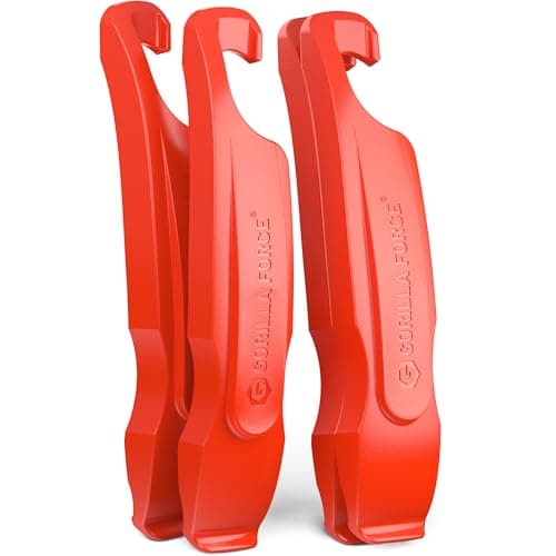 Image of Gorilla Force | Ultra Strong Bike Tyre Levers | 4 Pack | Lava Red