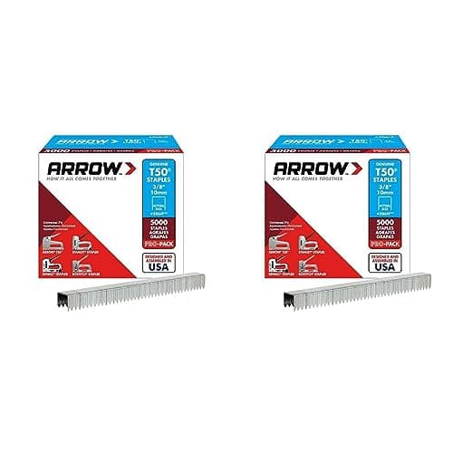 Image of Arrow A506IP T50 Staples, Steel, 3/8 Inch (10 mm) (Pack of 2)