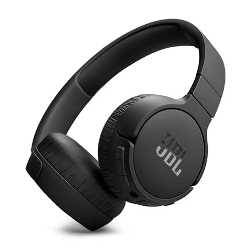 Image of JBL Tune 670 NC Wireless On-Ear Bluetooth Headphones with Adaptive Noise-Cancelling Technology and Lightweight Design, 70-Hour Battery Life, Black