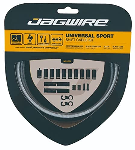 Image of Jagwire 2X Sport Shift Kit Adult Unisex Shift Cable and Sheaths, Silver, One Size