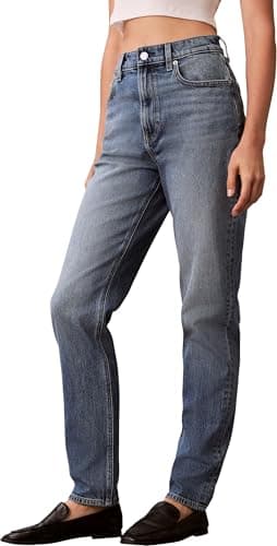 Image of Calvin Klein Jeans Women's NEW MOM Jean Delaware LV047D841G Jeans, Blue (Delaware), RG30