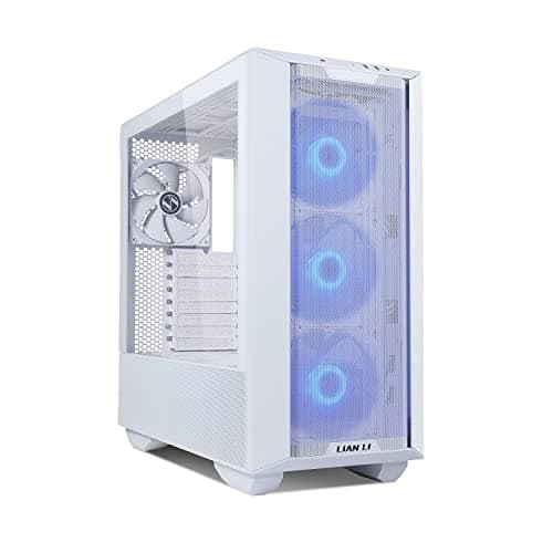 Image of Lian Li Lancool III RGB Full Tower PC Case – White, High-Airflow Mesh Design, Tempered Glass, E-ATX & 420 mm GPU Support