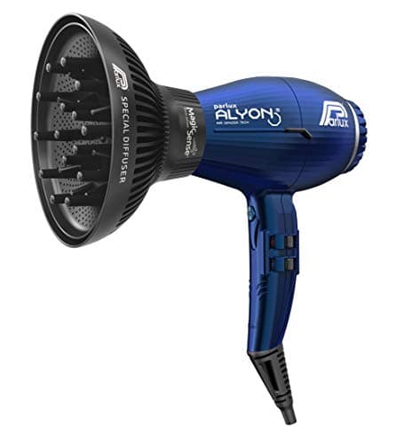 Image of Parlux Alyon Hair Dryer & Diffuser Gift Set In Night Blue. Light, Long Life Professional Hairdryer With Air Ionizer Technology. 2250 W Blow Dryer With 2 Speeds, 4 Temperatures & Magic Sense Diffuser.