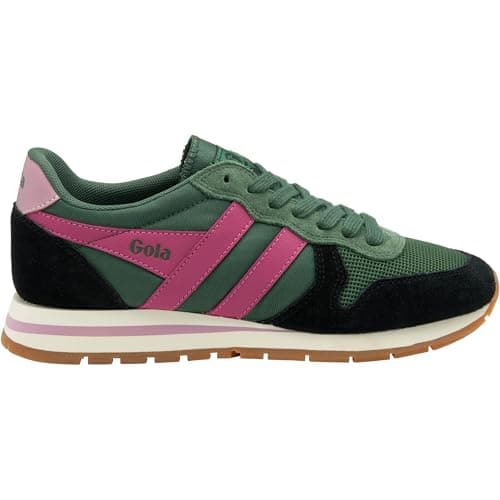 Image of Gola Daytona Womens Fashion Trainers in Green Black - 4 UK