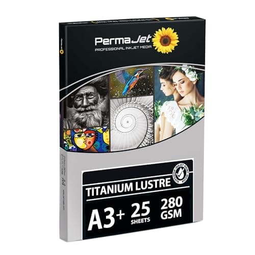 Image of PermaJet Titanium Lustre 280gsm | A3+ 25 Sheets | Metallic/Lustre Photo Inkjet Paper