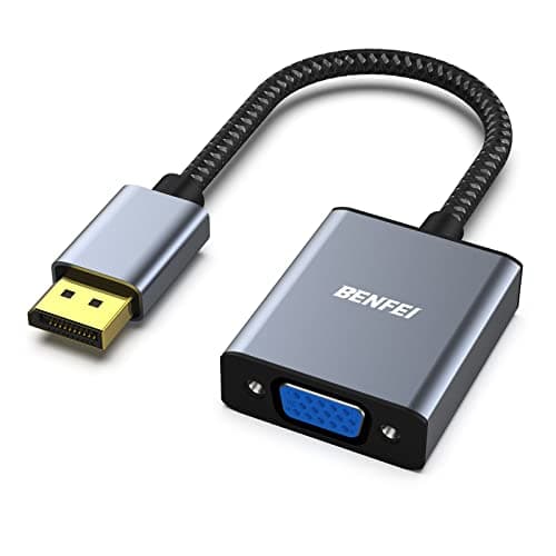 Image of BENFEI DisplayPort to VGA Adapter, DisplayPort Input to VGA Output Adapter Compatible for Lenovo Dell HP and other Brand[Gold-Plated Connectors, Aluminium Shell&Nylon Cable]