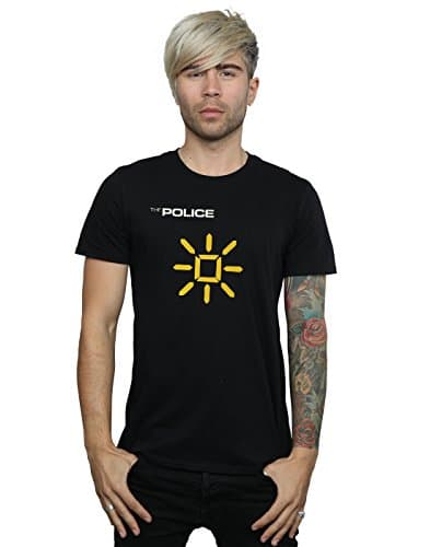 Image of Absolute Cult The Police Men's Invisible Sun T-Shirt Black XXX-Large