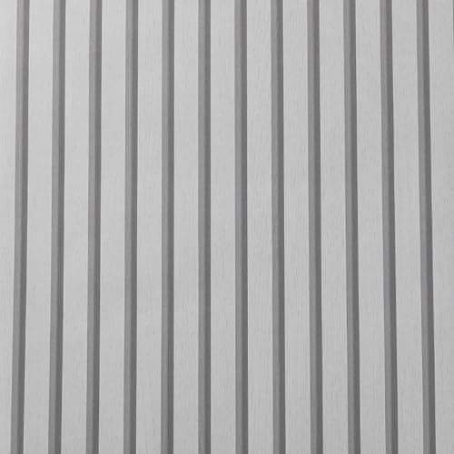 Image of Swehooirt Light Gray Wallpaper for Living Room Feature Wood Slat Wallpaper Light Gray Wood Effect Wall Paper Roll Bedroom Wallpapers for Adults Retro Wall Panelling Lounge Wooden Walls Panels