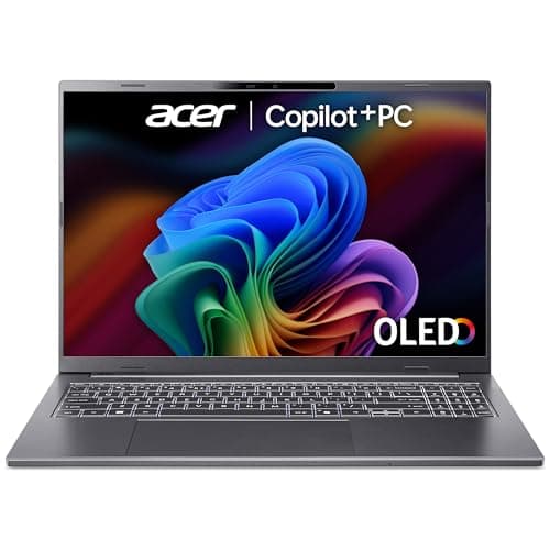 Image of acer Aspire 16 AI A16-52M Co-Pilot+ Laptop - Intel Core Ultra 7 256V, 16GB, 1TB SSD, Integrated Graphics, 16" WUXGA+ OLED, Windows 11, Iron