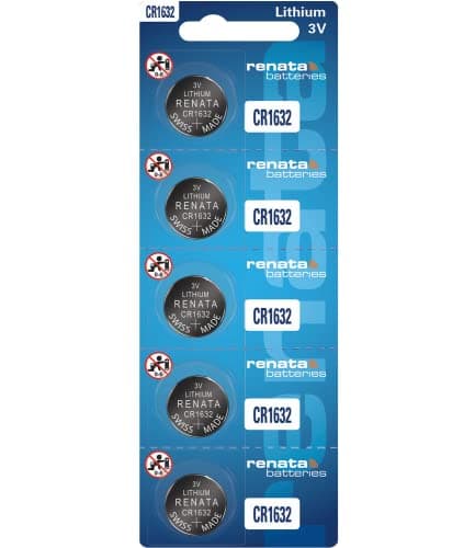 Image of Renata CR1632 Batteries - 3V Lithium Coin Cell 1632 Battery (5 Count)