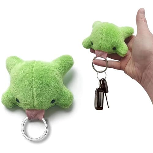 Image of Muorruo Cute Frog Keyring, Kawaii Frog Plush Keyring, Green Frog Coin Purse Bag Charms Funny Frog Decor Car Keys Anniversary
