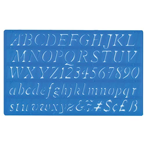 Image of Major Brushes 20 mm Italic Lettering Stencil