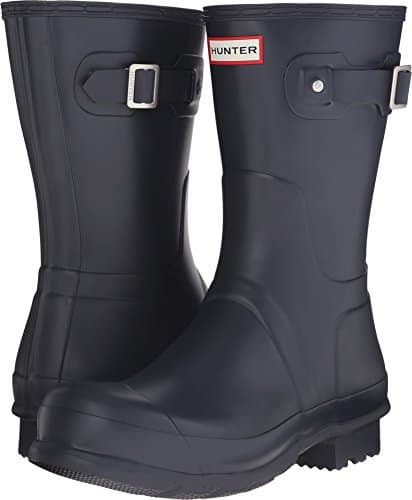 Image of Hunter Unisex Short Rain Boot, Navy, 9 UK
