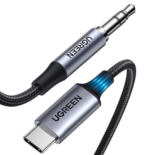 Image of UGREEN USB C to Aux Cable 3.3FT DAC Type C to 3.5mm Headphone Audio Adapter Hi-Fi Stereo Male Car Auxiliary Compatible with iPhone 17 Pro Max 16 Pro 15 Galaxy S25 S24 Ultra A56 iPad Pixel 10/9 (1M)