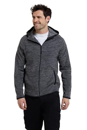 Image of Mountain Warehouse Snowdon Microfleece Mens Hoodie Black L