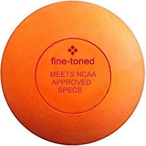 Image of fine-toned - LACROSSE BALL FOR TRIGGER POINT MASSAGE plus MASSAGE EXERCISE INSTRUCTIONS CHART crossfit, rehab, physiotherapy - meets full NCAA specifications