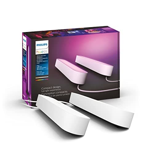 Image of Philips Hue Smart Play Light Bar Base Kit, White - White & Color Ambiance LED Color-Changing Light - 2 Pack - Requires Bridge - Control with App - Works with Alexa, Google Assistant and Apple HomeKit