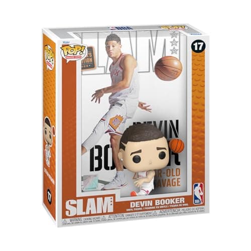 Image of Funko POP! NBA Cover: Slam – Devin Booker - Collectable Vinyl Figure - Gift Idea - Official Merchandise - Toys for Kids & Adults - Sports Fans - Model Figure for Collectors and Display