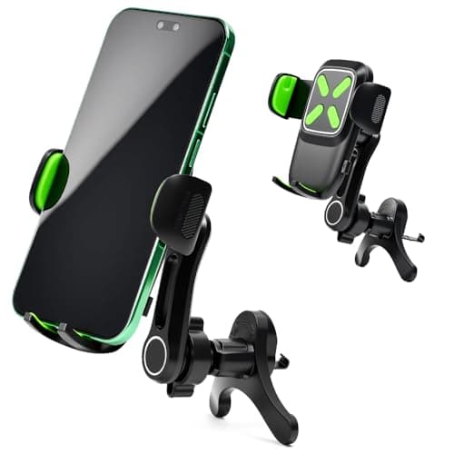Image of YBCCBY Car Phone Holder, 360°Rotation Car Phone Mount Adjustable Mobile Phone Mount Hook Air Vent Cradle Mobile Phone Automobile Cradle Air Vent Phone Mount Cradle Hook for 4.7-7.2Inch Smartphones
