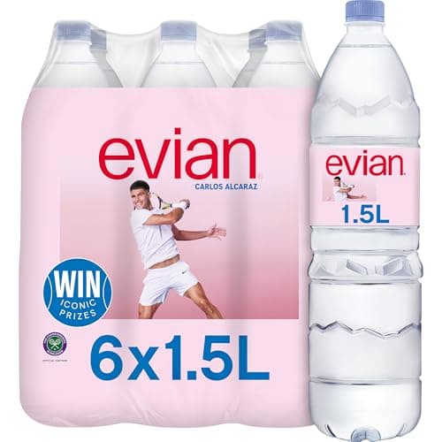 Image of Evian Still Natural Mineral Water, 6 x 1.5L