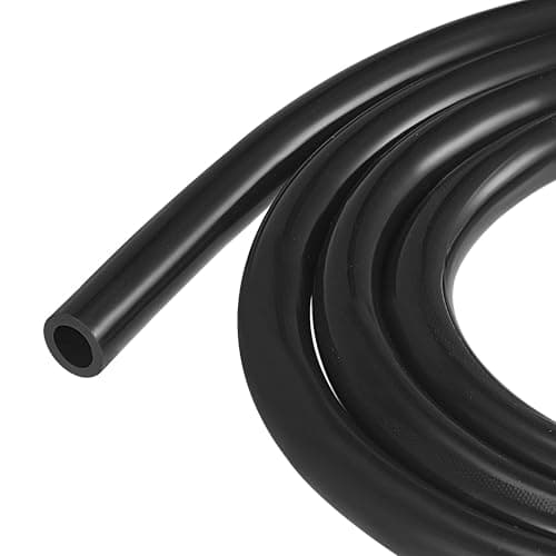 Image of TOP-VIGOR Silicone Tube 12mm ID x 18mm OD 3m / 9.84ft Length, Flexible Silicone Rubber Tubing Water Air Hose Pipe for Pump Transfer Black