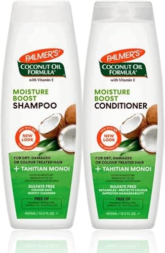 Image of Palmer/Coconut Oil Formula Moisture Boost/Shampoo & Conditioner/Deal, 400 ml (Pack of 2), 1.0 count