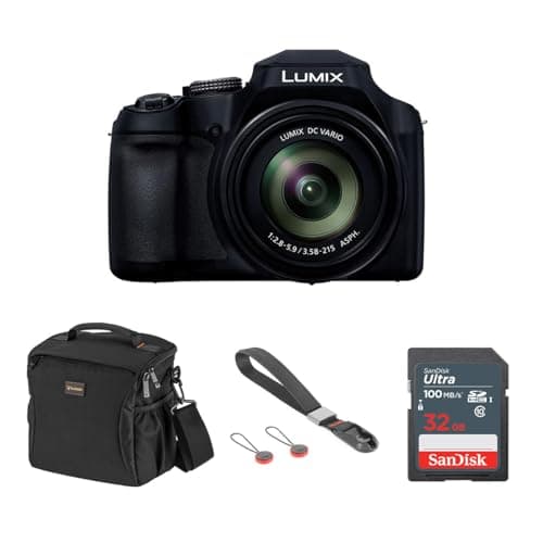 Image of Panasonic Lumix FZ80 Digital Compact Camera-Black 18.1 Megapixel 60X Optical Zoom DC VARIO 20-1200mm Built-in Lens, 4K Video and Photo Recording (Renewed)