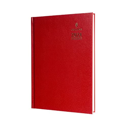 Image of Collins Debden Collins Standard Desk 2024 Diary A5 Week to View Business Diary - Business Planner and Organiser - January to December 2024 - Weekly - Red - A35.15-24