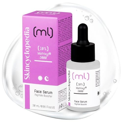 Image of Skincyclopedia 10% Matrixyl 3000 Serum with Vitamin C, Hyaluronic Acid and Retinol - Peptide Booster against Wrinkles, Hyperpigmentation and Pores - All Skin Types - for Men and Women, 30ml