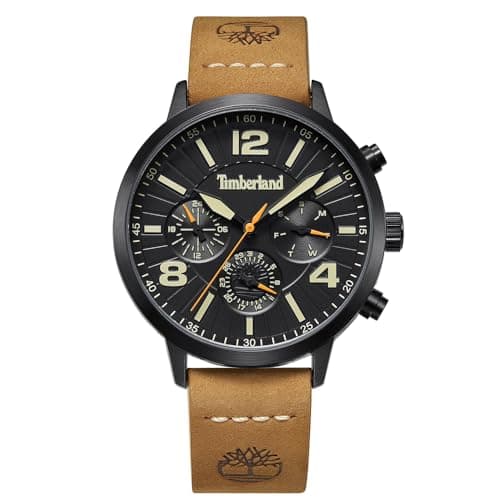 Image of Timberland Men's Multi-Function Watch, Tan, Dress Sport