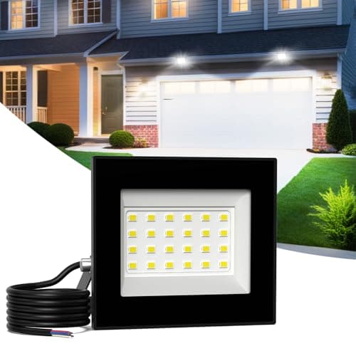 Image of Probapro 30W LED Floodlight Outdoor - 3000LM Super Bright Security Light with 180° Adjustable Bracket & IP66 Waterproof Rating | Durable Outdoor Lighting for Gardens, Garages, Yards